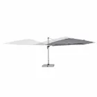 Umbrelă de grădină 4x4 cu pânză gri închis și structură anodizată - Daniel Viadurini