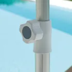 Umbrela de Gradina cu Structura din Aluminiu Anodizat dungi - Laila Viadurini