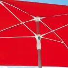 Umbrela de Gradina cu Structura din Aluminiu Dungat si Tesatura - Renaud Viadurini