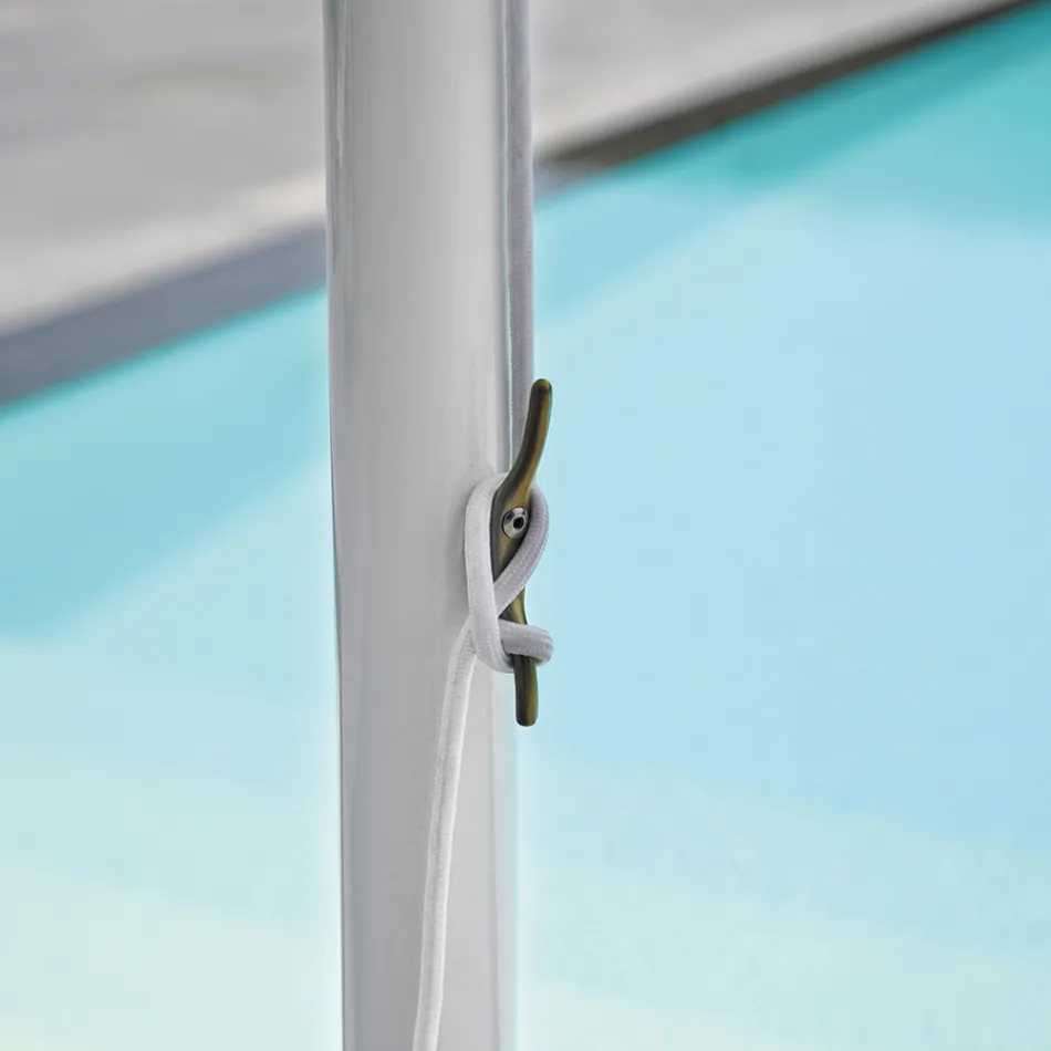 Umbrelă de grădină cu pânză colorată și structură din aluminiu - Norbert Viadurini