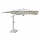 Umbrelă de grădină din aluminiu alb sau antracit 300x200 cm - Lapillo Viadurini