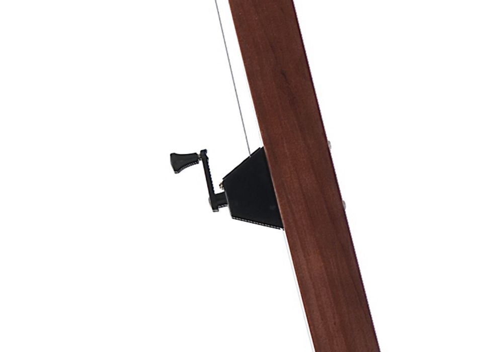 Umbrelă din lemn masiv cu baldachin din poliester acoperit cu PVC - Devoir Viadurini
