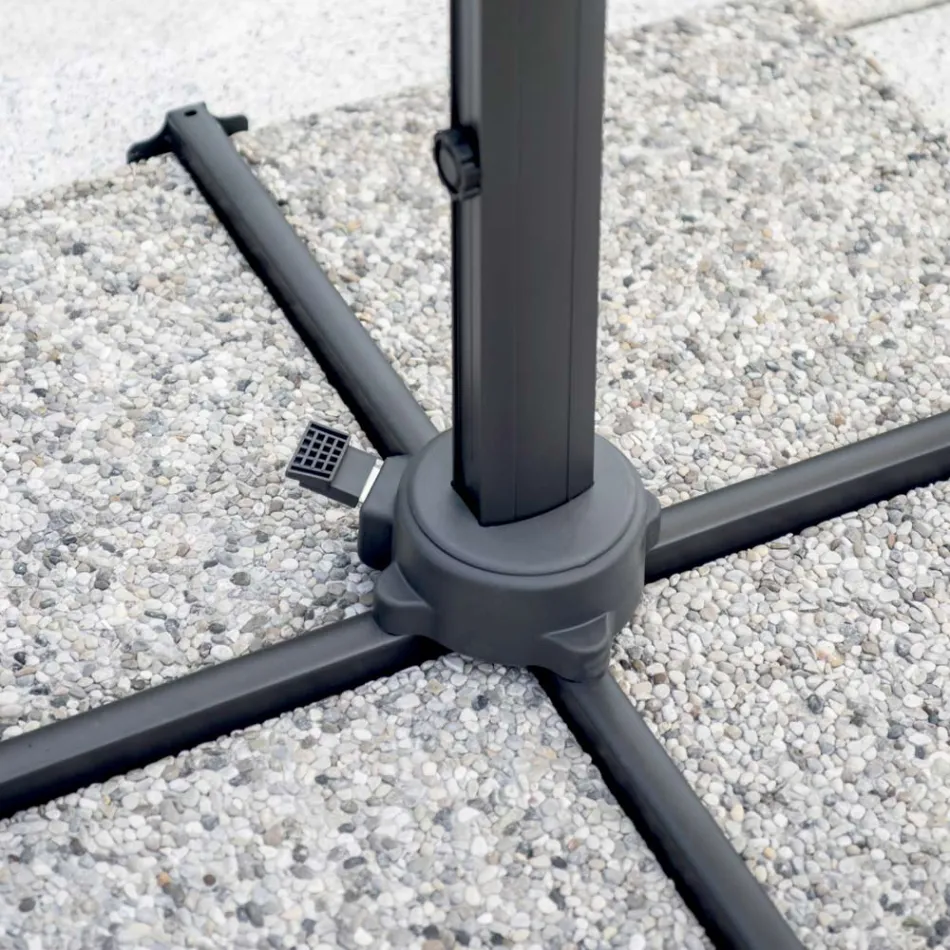 Umbrelă din poliester cu mâner și tijă laterală - Nexa Viadurini