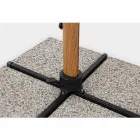 Umbrelă de exterior 3x3 din aluminiu cu țesătură din poliester bej - Leano Viadurini