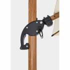 Umbrelă de exterior 3x3 din aluminiu cu țesătură din poliester bej - Leano Viadurini