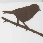 Ceas de perete alb cu decorațiuni animale din lemn Design modern - suspans Viadurini