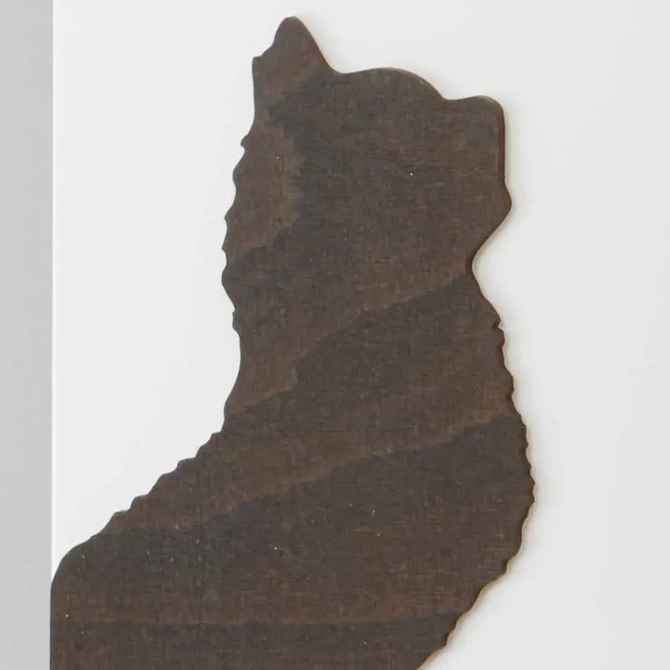 Ceas de perete alb cu decorațiuni animale din lemn Design modern - suspans Viadurini