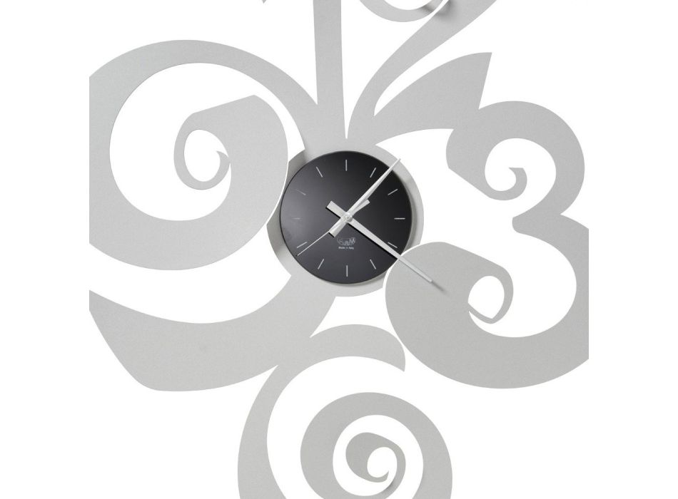 Ceas de perete cu design rotund modern din fier 2 dimensiuni - Drako Viadurini