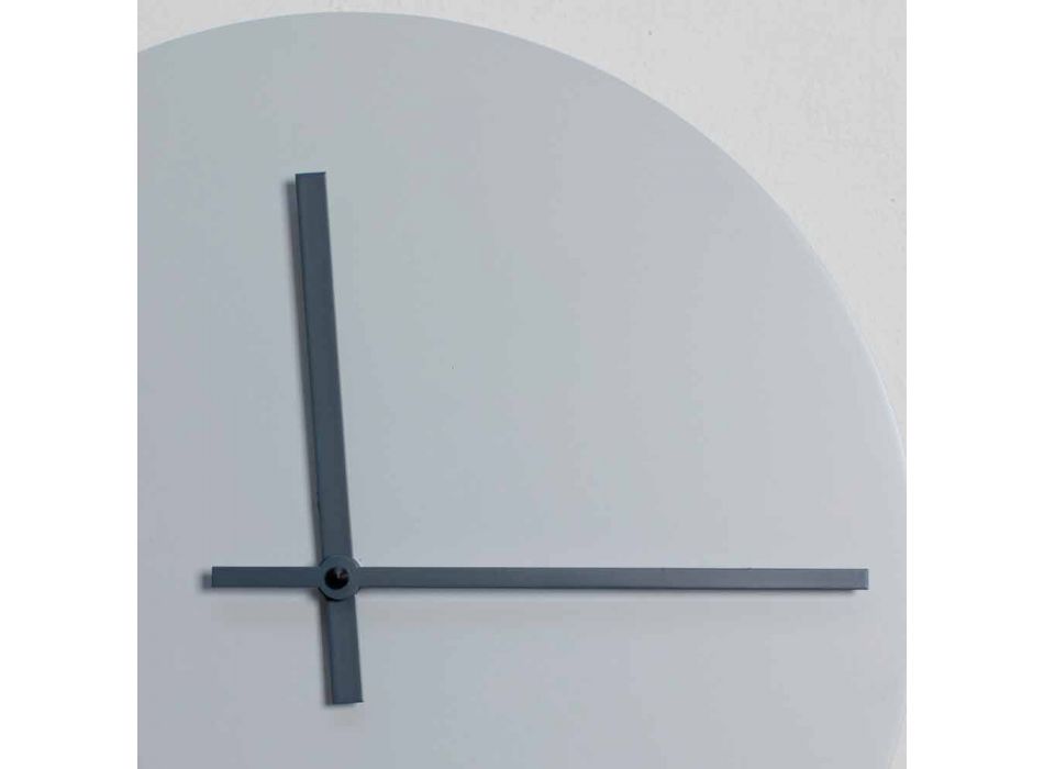 Ceas de perete rotund de design modern gri și albastru realizat în Italia - Umbriel Viadurini