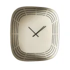 Ceas de perete Cesira din sticlă oglindită cu gravuri laser, fabricat în Italia Viadurini