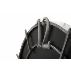 Ceas de perete rotund de design modern, din fier și MDF - Speranță Viadurini