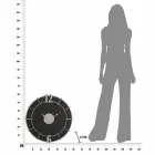 Ceas de perete rotund de design modern, din fier și MDF - Speranță Viadurini