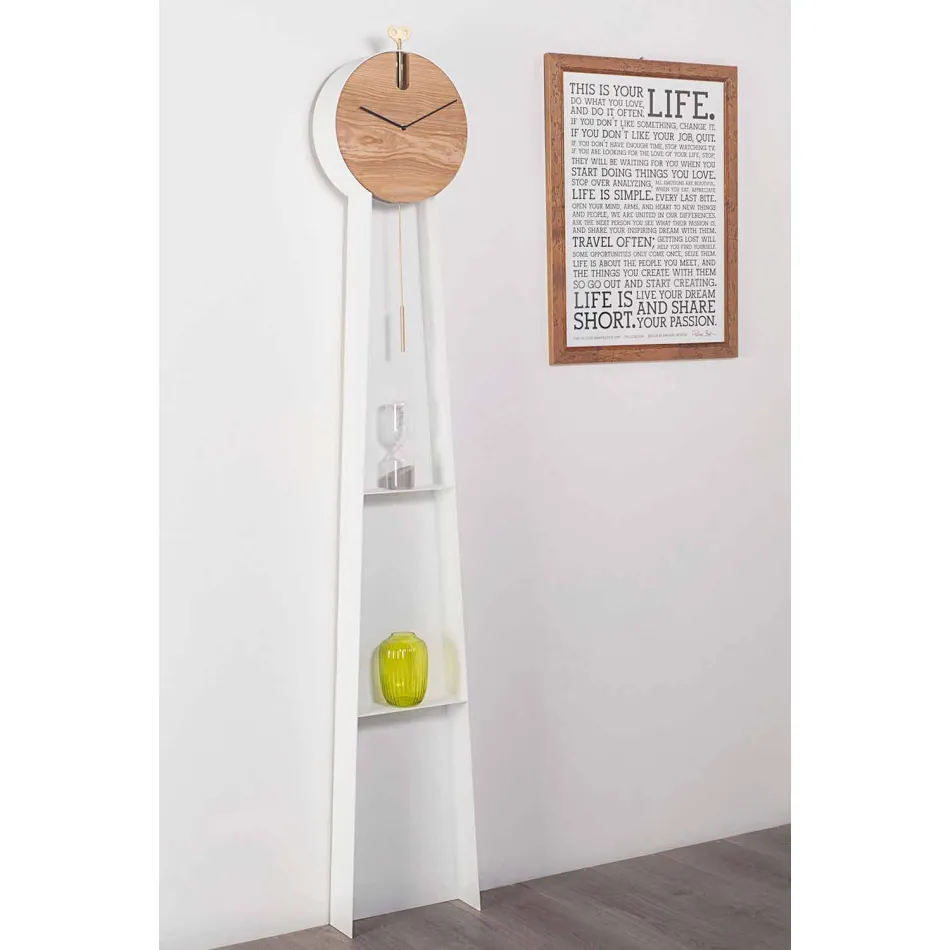 Ceas cu pendul design cu structură din oțel Fabricat în Italia - Pendolino Viadurini