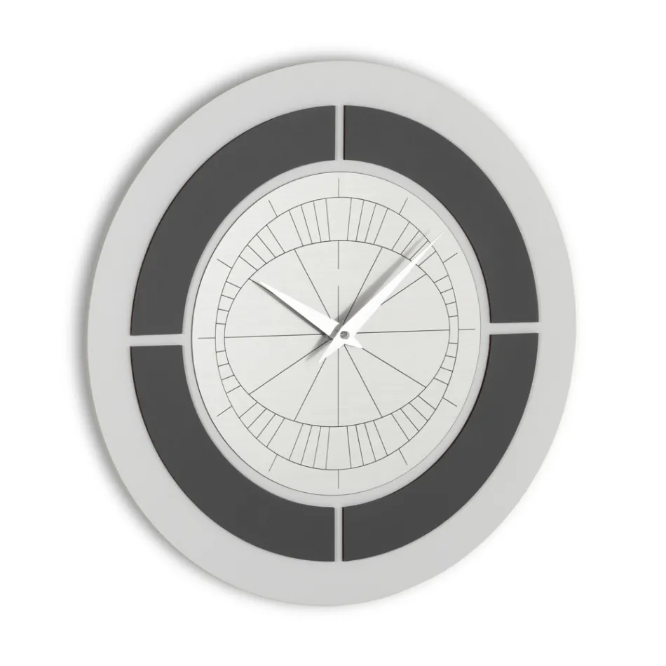 Ceas cu ramă în relief și polipropilenă cu culori diferite - Lunarium Viadurini