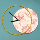 Ceas cu panou din lemn si imprimat Made in Italy - Malawi Viadurini