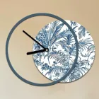 Ceas cu panou din lemn si imprimat Made in Italy - Malawi Viadurini