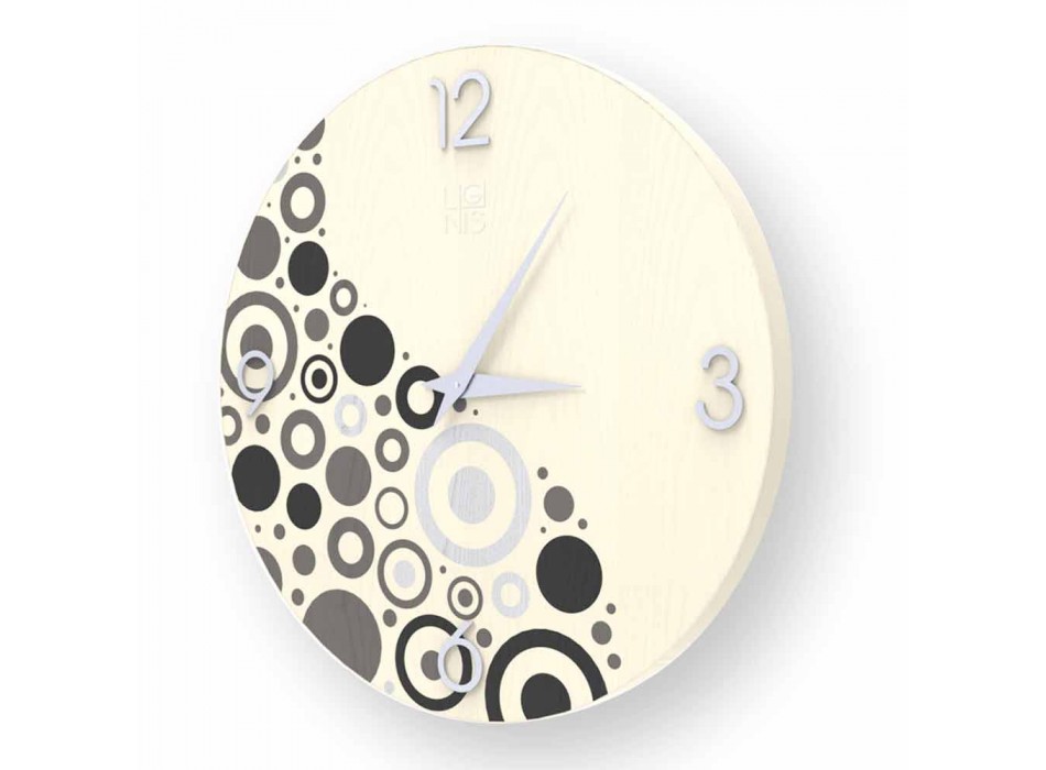 Curno ceas de perete în design modern, realizat în Italia Viadurini