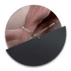 Ceas de perete din metacrilat imprimat cu culoare verde, fabricat în Italia - Viridea Viadurini