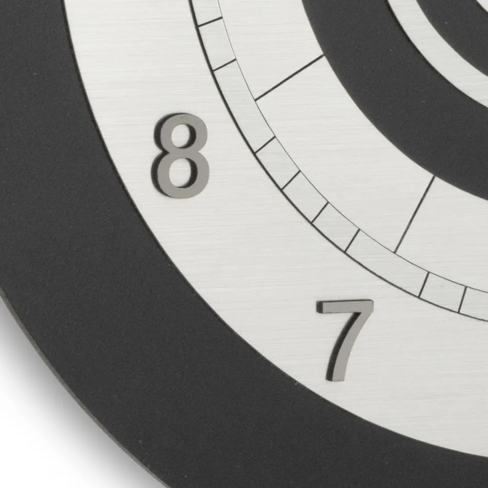 Ceas de perete din PVC cu diferite nuanțe de culoare Made in Italy - Flux Viadurini