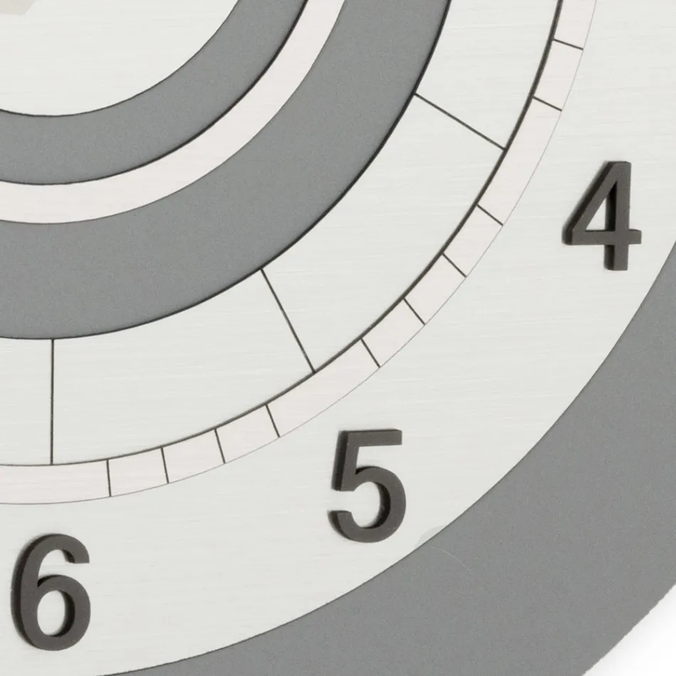 Ceas de perete din PVC cu diferite nuanțe de culoare Made in Italy - Flux Viadurini