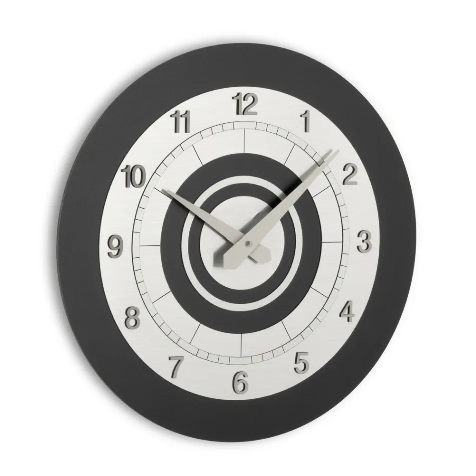Ceas de perete din PVC cu diferite nuanțe de culoare Made in Italy - Flux Viadurini