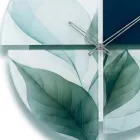 Ceas de perete din metacrilat imprimat cu forme geometrice, fabricat în Italia - Lumea Viadurini