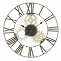 Ceas de perete rotund Diametru 70 cm Design modern în fier și MDF - Jutta
