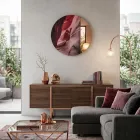 Ceas de perete Elodea Green Cast Metacrilat Desert, fabricat în Italia Viadurini