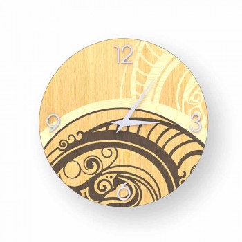 Adro abstract ceas de perete de design din lemn, făcute în Italia