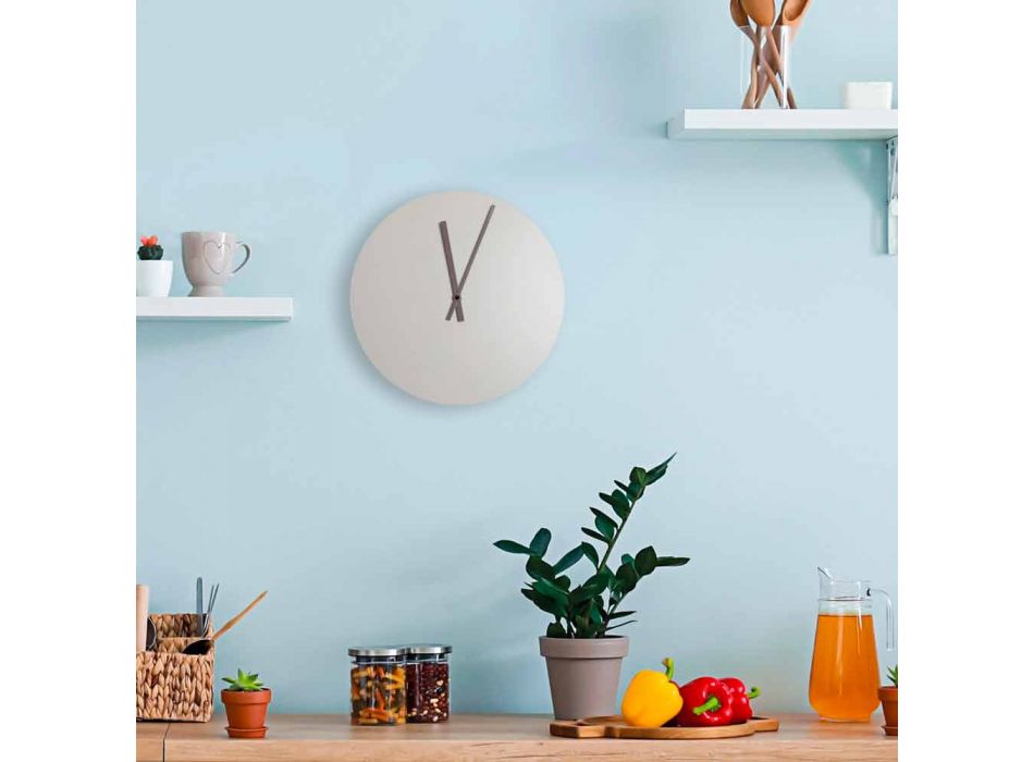 Ceas de perete modern cu design industrial colorat fabricat în Italia - Fobos Viadurini