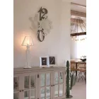 Ceas de perete design din fier colorat Made in Italy - Fiordaliso Viadurini