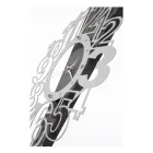 Ceas de perete din fier cu semn de exclamare Made in Italy - Mână Viadurini