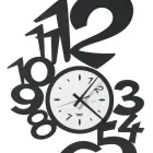 Ceas mare de perete din fier cu numere externe - Varsator Viadurini