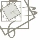 Ceas modern de perete din fier Design geometric realizat în Italia - Procida Viadurini