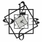 Ceas modern de perete din fier Design geometric realizat în Italia - Procida Viadurini