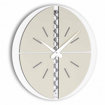 Ceas de perete rotund cu suport din PVC Fabricat în Italia - Elisio Viadurini