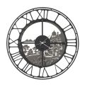 Ceas rotund de perete cu design italian din fier 3 finisaje - Furio