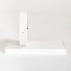 Ceas de masă pivotant cu oglindă din oțel Fabricat în Italia - Meritoriu Viadurini