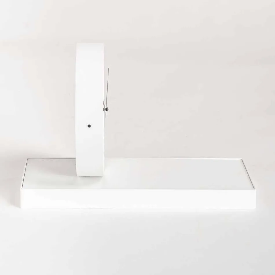 Ceas de masă pivotant cu oglindă din oțel Fabricat în Italia - Meritoriu Viadurini