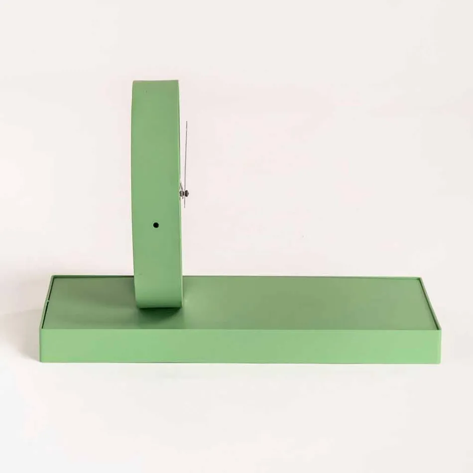 Ceas de masă pivotant cu oglindă din oțel Fabricat în Italia - Meritoriu Viadurini