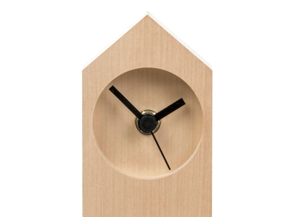 Ceas de masă modern din lemn de arțar evaporat fabricat în Italia - artar Viadurini