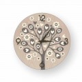 Tree of Heart ceas de perete de design modern din lemn