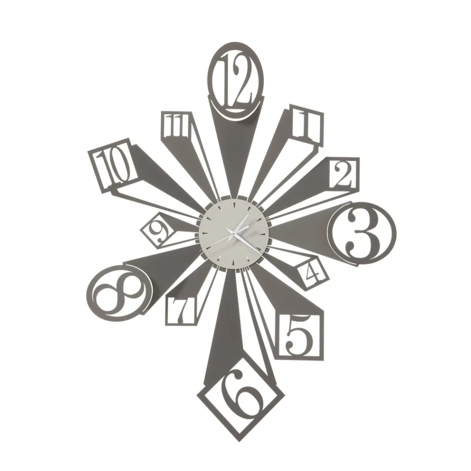 Ceas de fier cu efect optic deosebit Made in Italy - Roata Viadurini