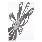 Ceas de fier cu efect optic deosebit Made in Italy - Roata Viadurini