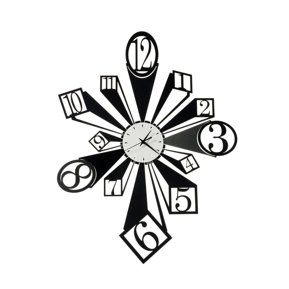 Ceas de fier cu efect optic deosebit Made in Italy - Roata Viadurini