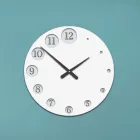 Ceas din lemn cu numere care se măresc treptat, fabricat în Italia - Kenya Viadurini