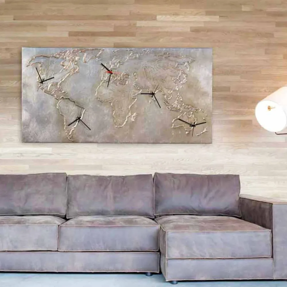 Ceas modern cu cinci cadrane care descriu lumea Miles Viadurini