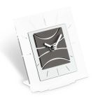 Ceas de Masa Patrat din Metacrilat Transparent Fabricat in Italia - Ciudat Viadurini