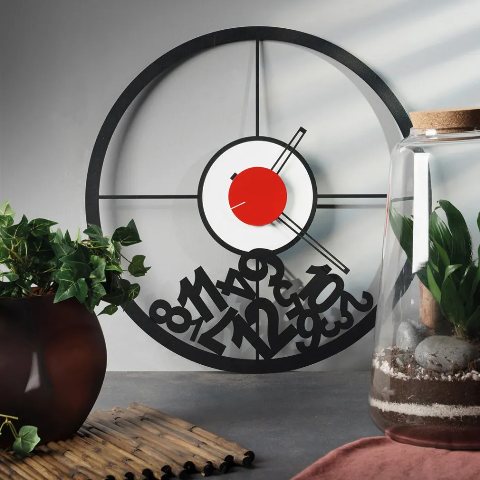 Ceas din Fier cu numere căzute Made in Italy - Berbec Viadurini