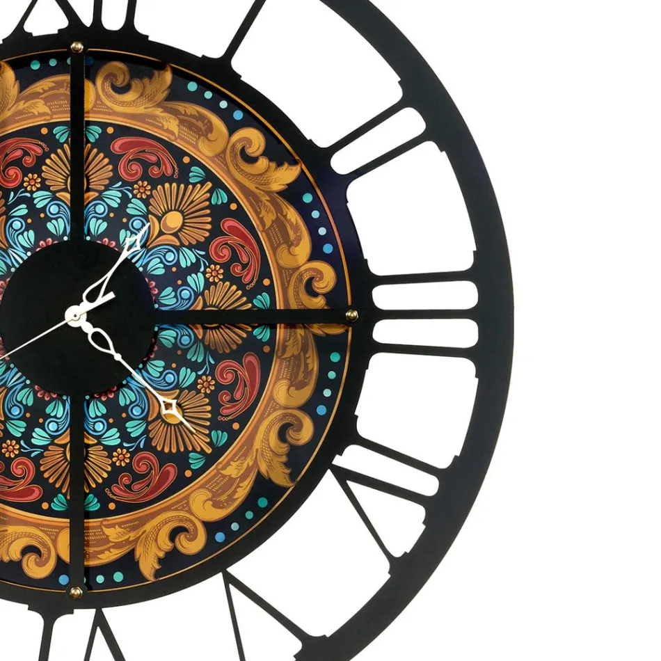 Ceas din Fier in 3 Finisaje Diferite Made in Italy - Grau Viadurini